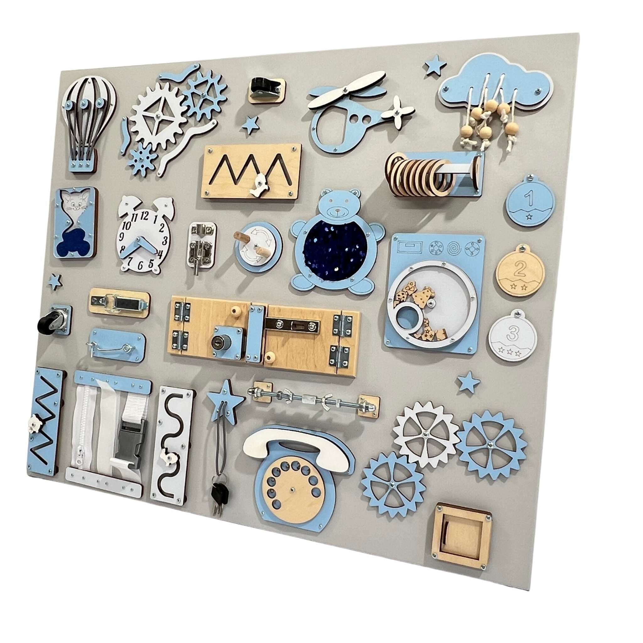 Large wall busy board (60×70 cm)